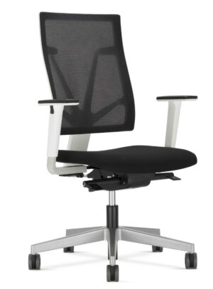 4ME / Fauteuil de bureau avec accoudoirs résille Noir