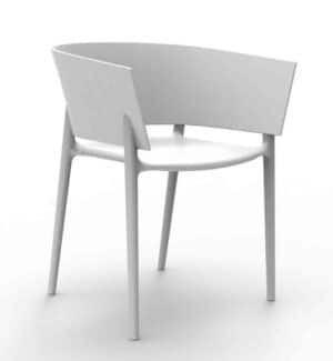 Africa / Chaise empilable Blanc