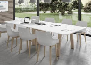 Take off country / Table de réunion rectangulaire 240 x 124 cm 2 top access