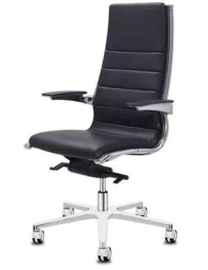 Sit it Classic / Fauteuil de direction en cuir Noir