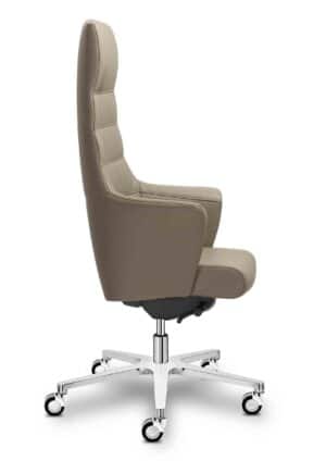 Of Course / Fauteuil de direction en cuir Beige