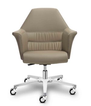 Of Course / Fauteuil manager en cuir Beige