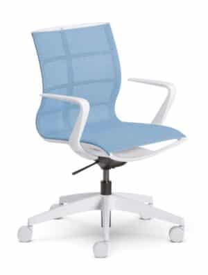se:joy / Fauteuil de travail avec accoudoirs Bleu ciel