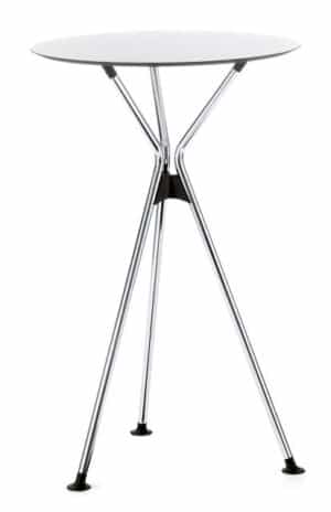 Meet table / Table haute pliante Ø70 cm Blanc