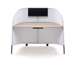 Secretair / Bureau individuel L138 cm Blanc