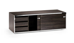 Sedus relations  / Lowboard portes coulissantes L120 cm + 3 tiroirs Ebène