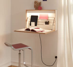 Flatbox / Bureau mural Home office H43 x L72 cm Blanc