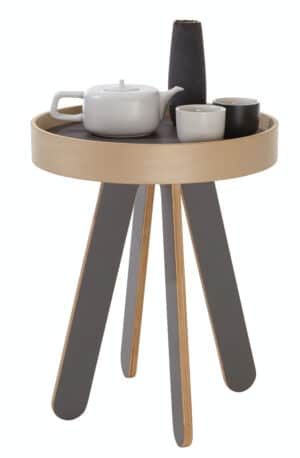 Valet / Table basse ronde H51 cm Anthracite