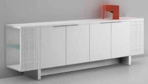Modi / Armoire basse L270 cm Blanc