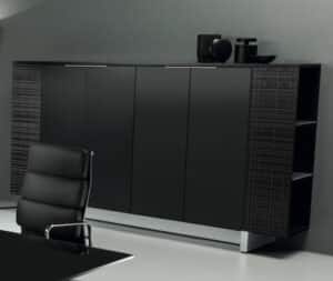 Modi / Armoire Moyenne L270 cm 4 portes Noir