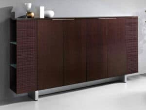 Modi / Armoire Moyenne L270 cm 4 portes Marron foncé