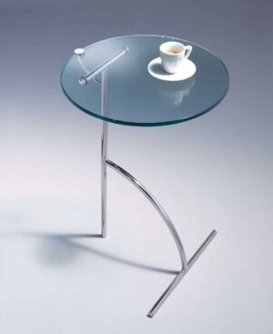 Teatime / Table d'appoint Ø40 cm verre transparent