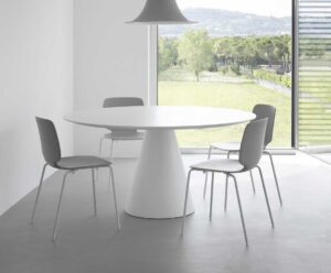 Ikon / Table ronde Ø 129 cm stratifié Blanc