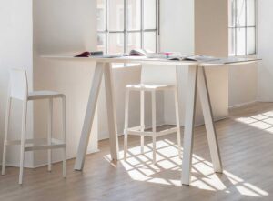 Arki Table  / Table haute L200 x 80 cm Blanc