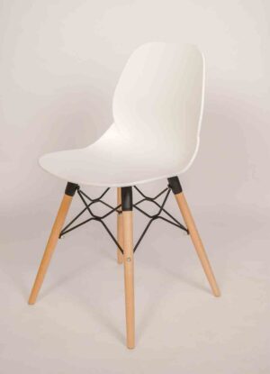 Artwood / Chaise visiteur Pieds bois Blanc