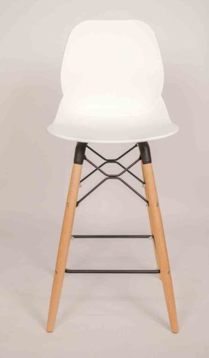 Artwood / Tabouret haut Pieds bois Blanc