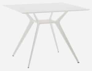 Biplane 400 / Table carrée 90 x 90 cm Blanc