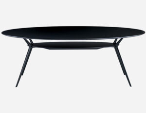 Biplane 407 / Table de réunion ovale L210 cm Noir