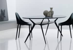 Biplane 407 / Table de réunion ovale L210 cm Noir