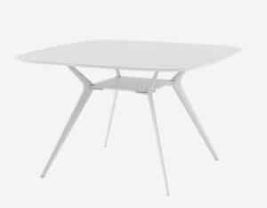 Biplane 40B / Table de réunion carrée 120 x 120 cm Blanc