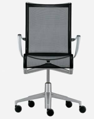 Rollingframe + 47 / Chaise de réunion avec accoudoirs