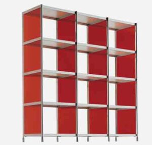 SEC lib005 / Etagère H161 x L157 cm Rouge