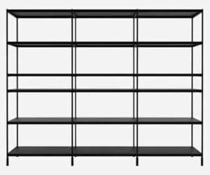 SEC lib020 / Etagère H190 x L232 cm Noir