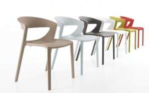 Kicca One / Chaise plastique empilable Blanc