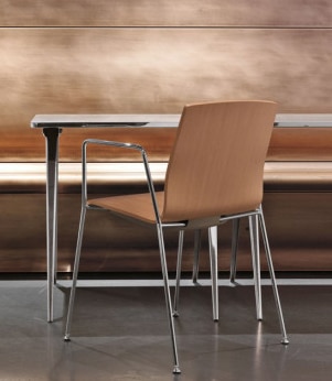 Kimbox / Chaise en bois avec accoudoirs Chêne