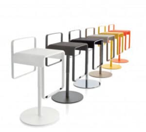 Kyro / Tabouret haut réglable Blanc