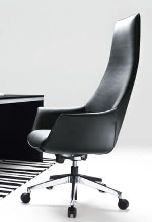 Kimera / Fauteuil de direction cuir noir