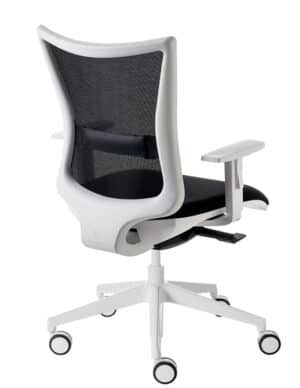 Kuper Easy-Mesh / Fauteuil de bureau dossier résille Blanc