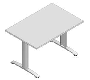 Ergonomic Master / Bureau droit 160 cm Bouleau clair