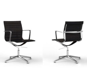 Helios / Fauteuil de réunion similicuir Noir