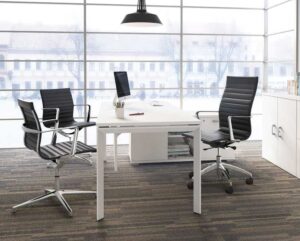 Helios / Fauteuil de réunion similicuir Noir
