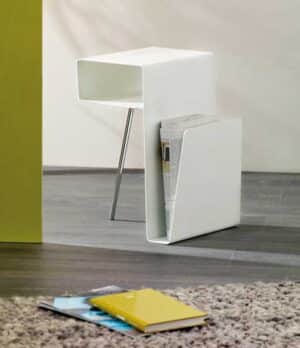 Jazz / Table basse porte-revues Blanc