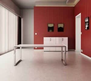 Proxima / Bureau Direction 160 x 90 cm Laqué Blanc