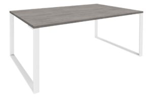 Urban Manager / Bureau manager L180 x P100 cm Chêne clair pieds Blancs