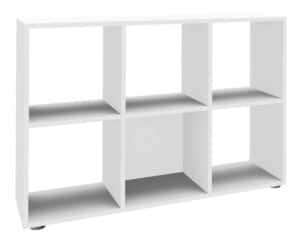 Cubic / Etagère ouverte 6 cases H84 x L121 cm Blanc perle