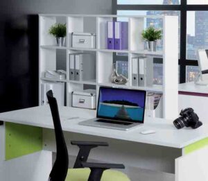 Cubic / Etagère ouverte 16 cases H163 x L160 cm Blanc perle