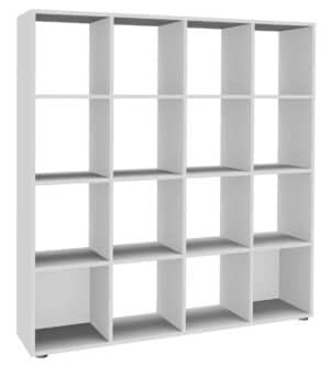 Cubic / Etagère ouverte 16 cases H163 x L160 cm Blanc perle