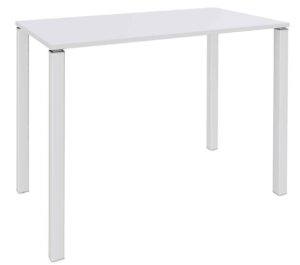 Lounge / Table haute rectangulaire L120 x L80 cm Blanc perle