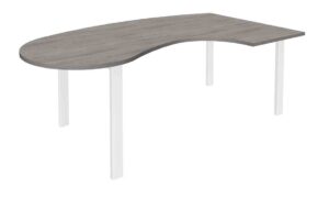 Aeris / Bureau compact manager L200 x 110 cm retour à droite Chêne gris