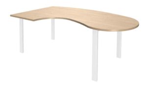 Aeris / Bureau compact manager L200 x 110 cm retour à gauche Chêne clair