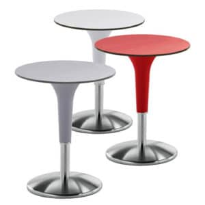 Zanziplano / Table haute ronde Ø 90 cm Blanc