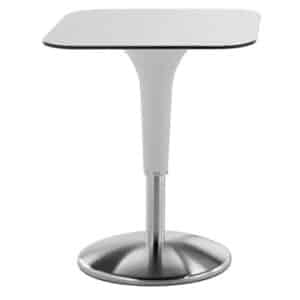 Zanziplano / Table haute carrée L80 x P80 cm Blanc