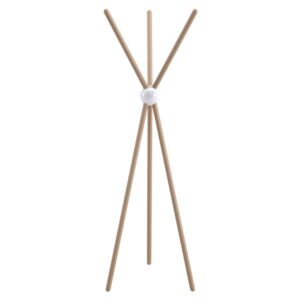 Tepee / Portemanteau design hêtre sphère Blanc