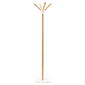 Sioux / Portemanteau design hêtre naturel Blanc
