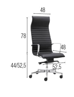 Seven / Fauteuil de direction en cuir