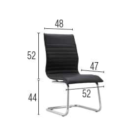 Seven / Fauteuil visiteur similicuir